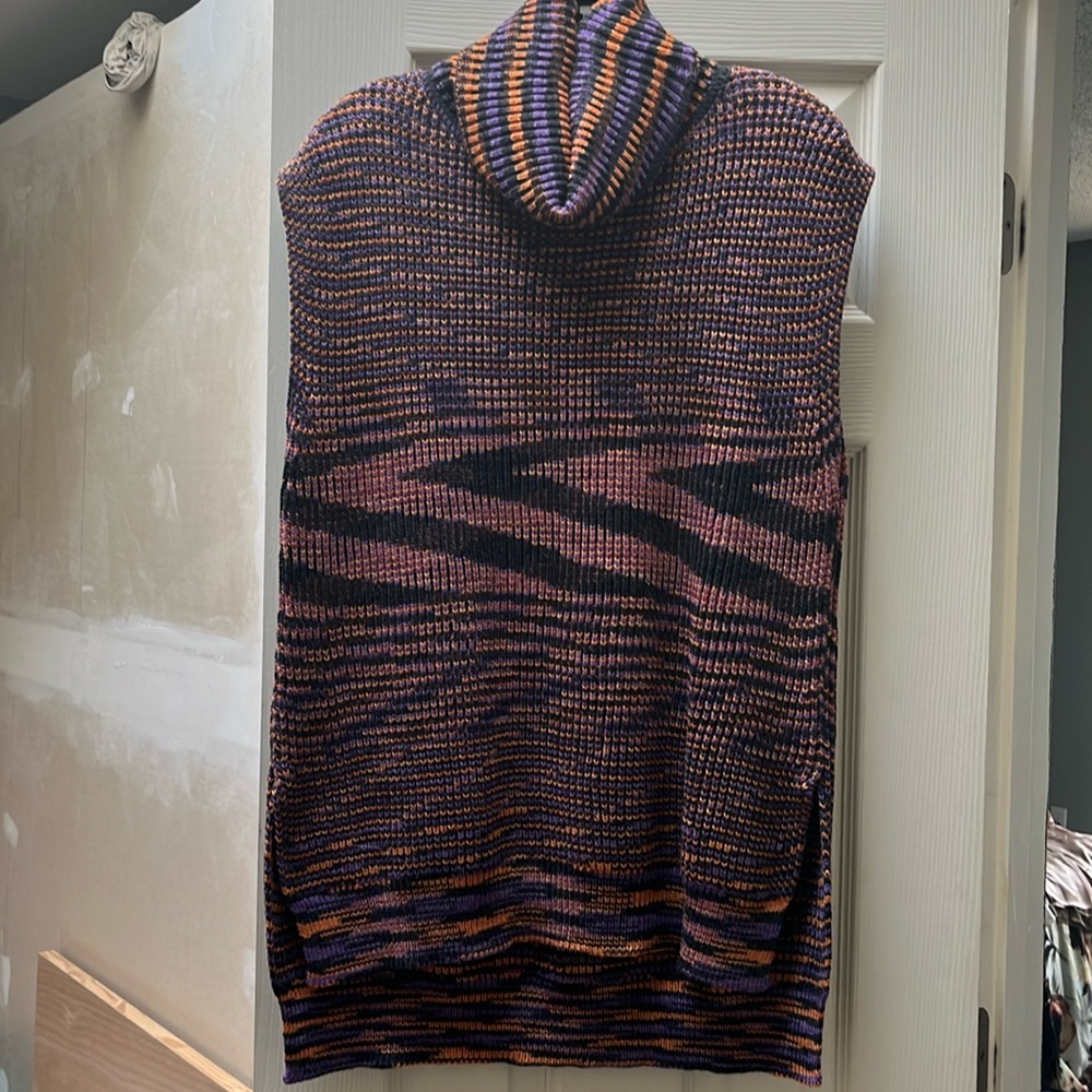 Missoni sleeves funnel neck sweater tunic